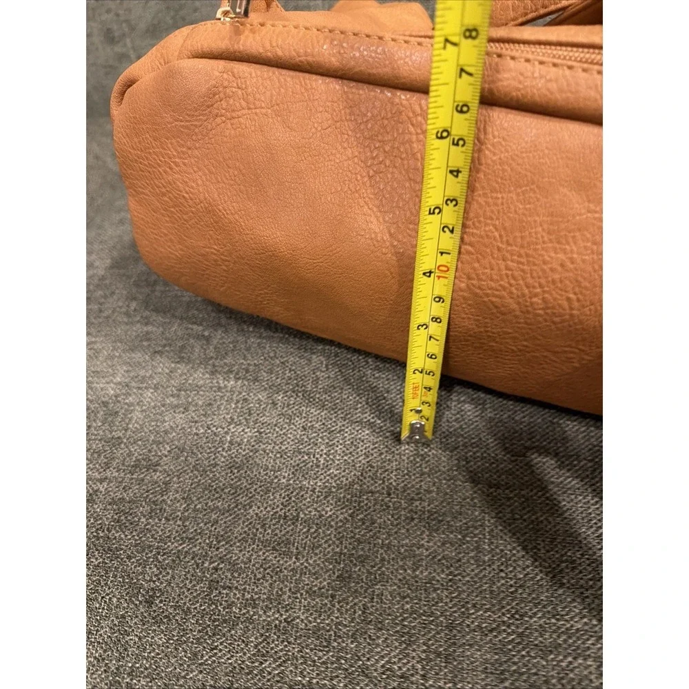 Mominside Convertible‎ Diaper Bag Backpack Brown Vegan Leather Cooler Pockets